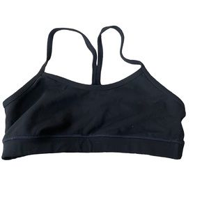 Lululemon Sports Bra Strappy Black Size 6 Unlined Unpadded